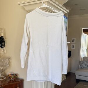 Free People Cream Cozy Knit Pullover